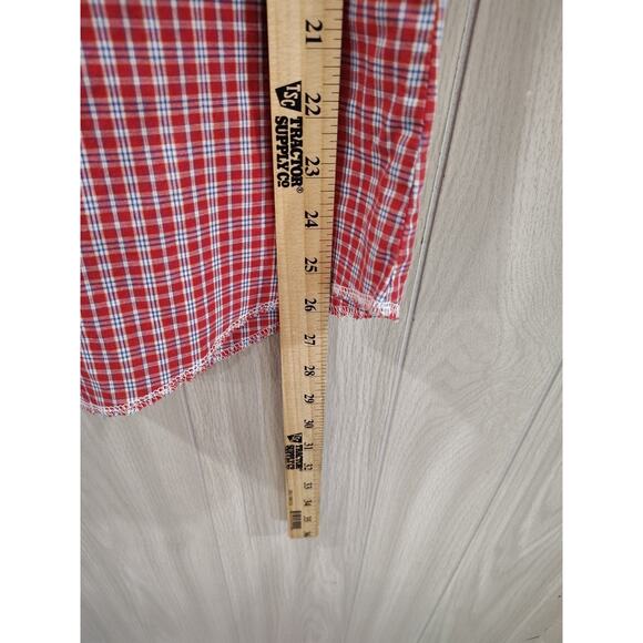 Vintage Men's Rustler X Long Tails Pearl Snap Western Short Sleeve Shirt Size L - Picture 4 of 5